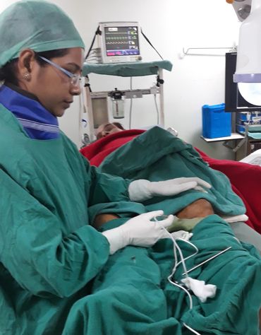 Genicular nerves radiofrequency ablation for knee pain 