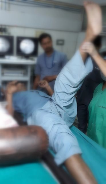 Immediate post procedure SLR 