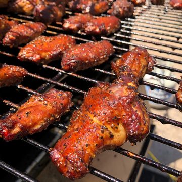 Smokey bbq chicken winglets