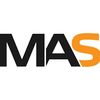Logo showing the letters MAS with the S in orange.