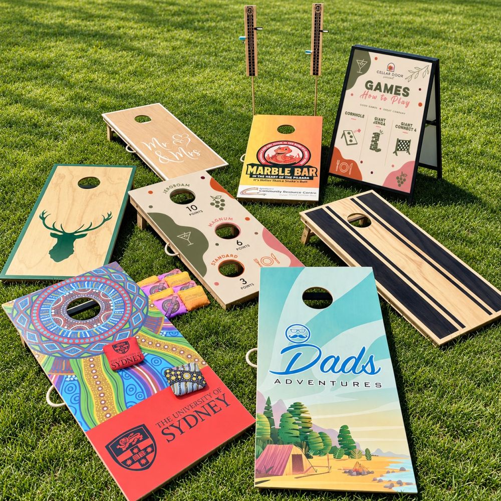 Custom branded games, australian made and built to last. australias lead branded game creator