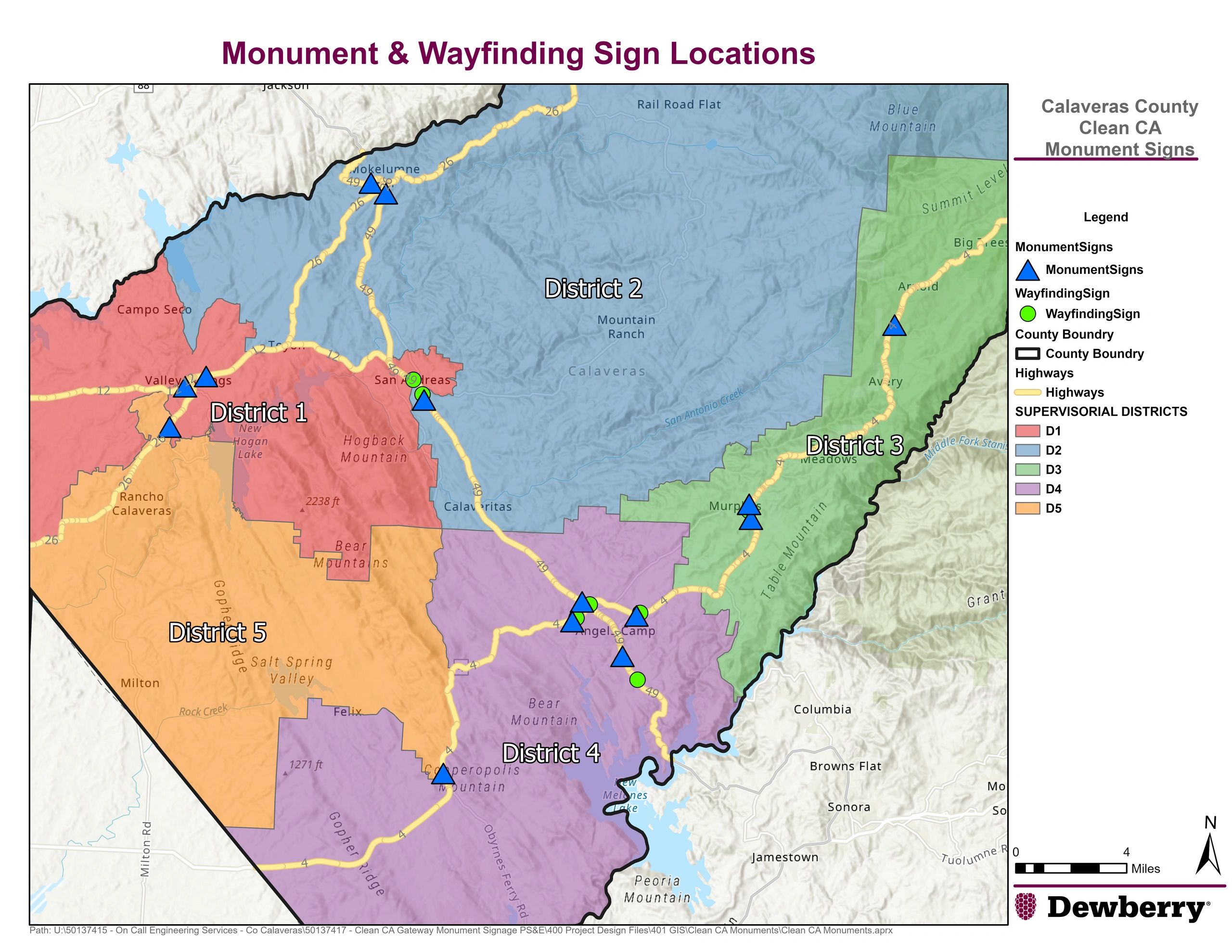 Calaveras Monument Signs