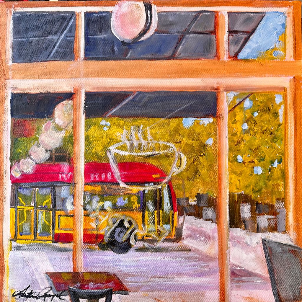 ©2023, Arthur Rangel, Espresso, oil, 12X12
