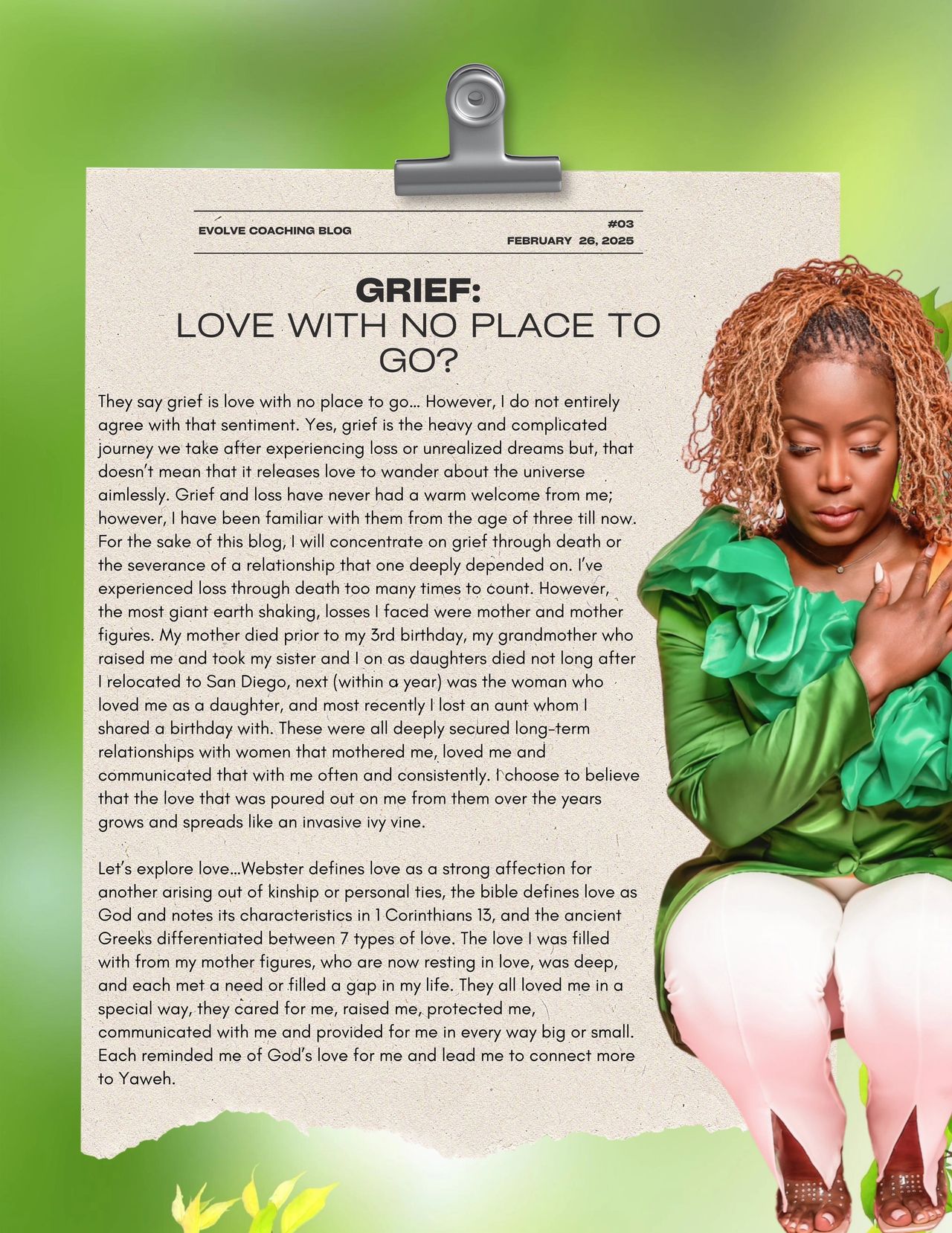 GRIEF: Love with no place to go?