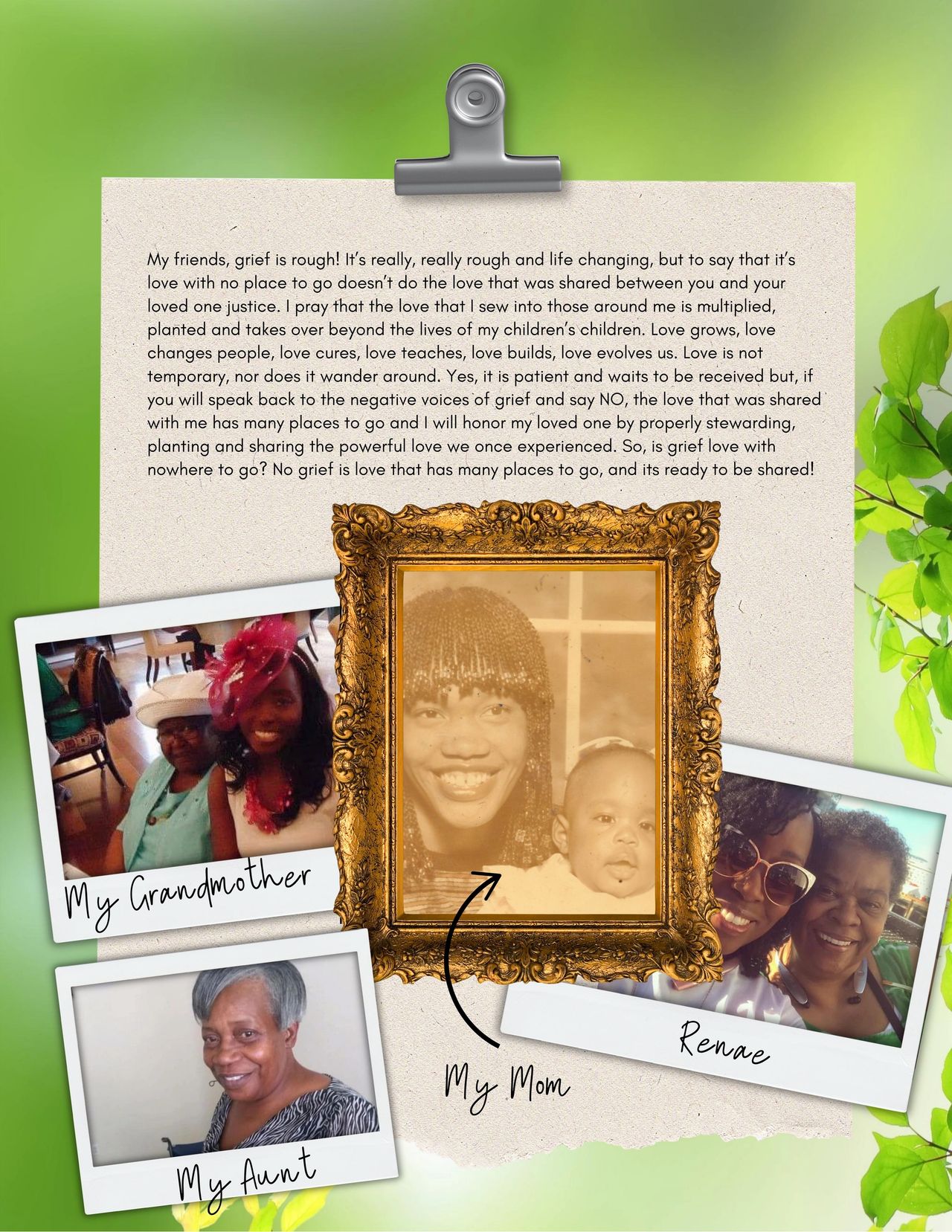 GRIEF: Love with no place to go?