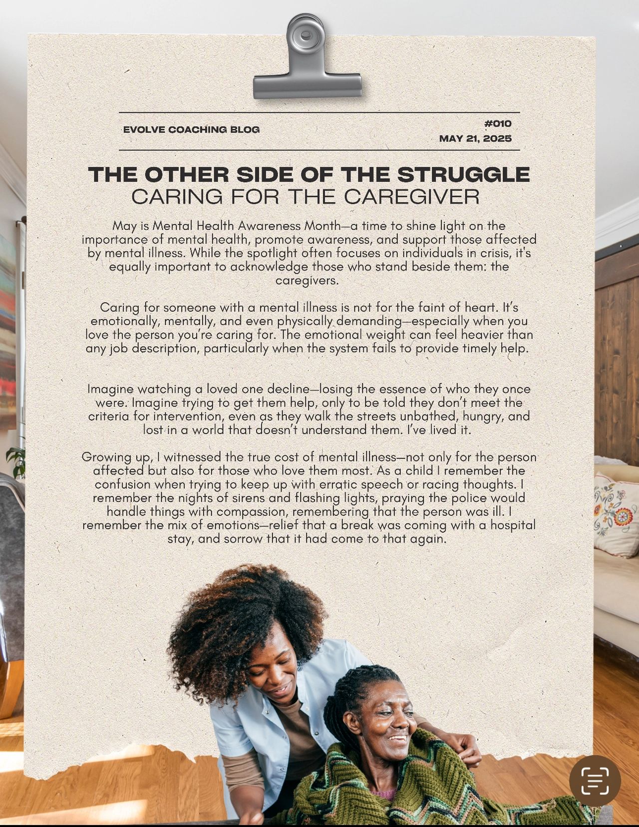 THE OTHER SIDE OF THE STRUGGLE: Caring for the Caregiver