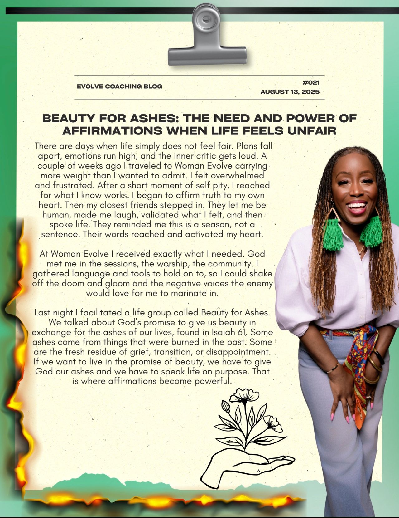 Beauty for Ashes: The Need and Power of Affirmations