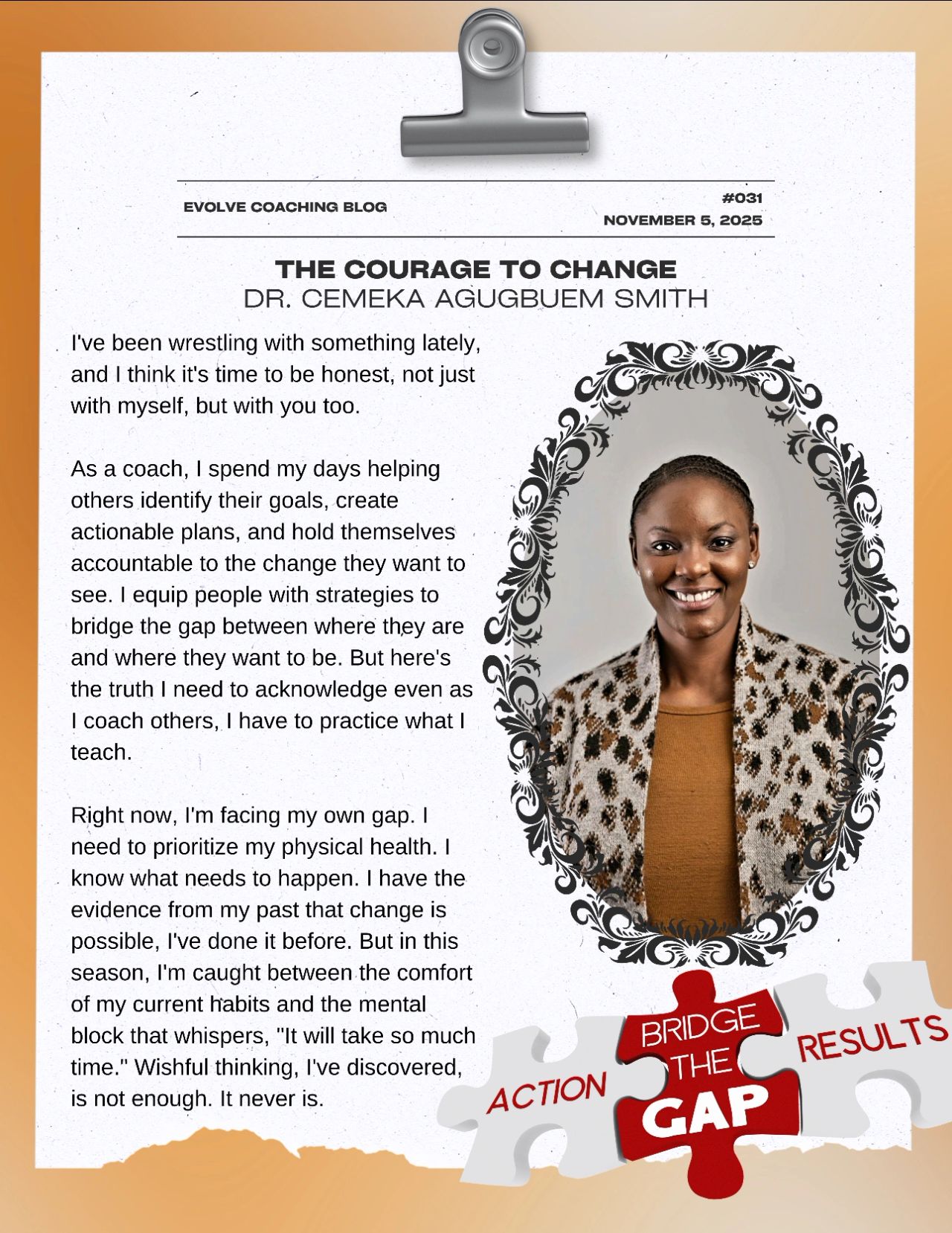 The Courage to Change