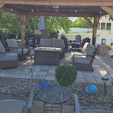Functional paver patio