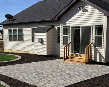 Functional paver patio