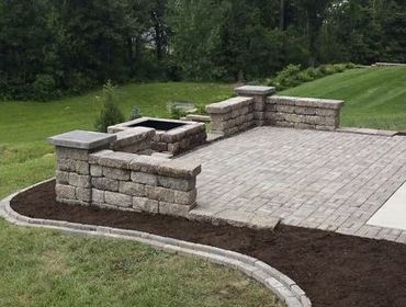 Paver Patio designed and installed by Classic Landscape