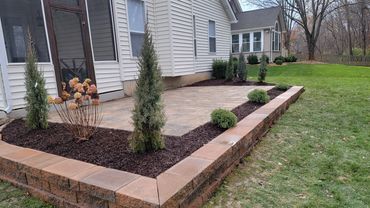 Paver Patio designed and installed by Classic Landscape