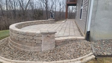 Paver Patio designed and installed by Classic Landscape