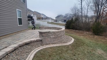 Paver Patio designed and installed by Classic Landscape