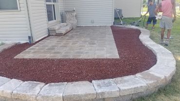 Paver Patio designed and installed by Classic Landscape