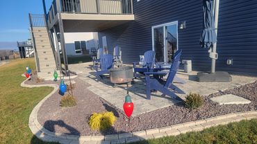 paver patio installation by Classic Landscape