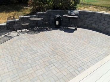 Paver Patio designed and installed by Classic Landscape