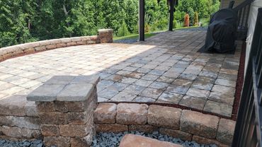 Paver Patio designed and installed by Classic Landscape