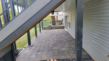 Paver Patio designed and installed by Classic Landscape