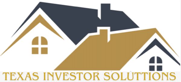 Logo of Texas Investor Solutions with stylized rooftops.
