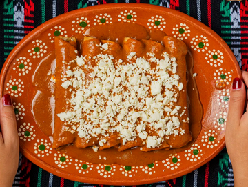 Red enchiladas - bomb birria