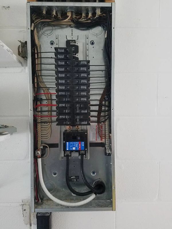 Electrical Panel upgrade after picture