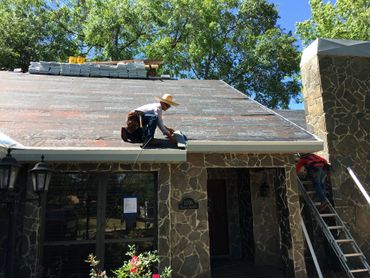 We always us starter shingles around the border on every reroof. 