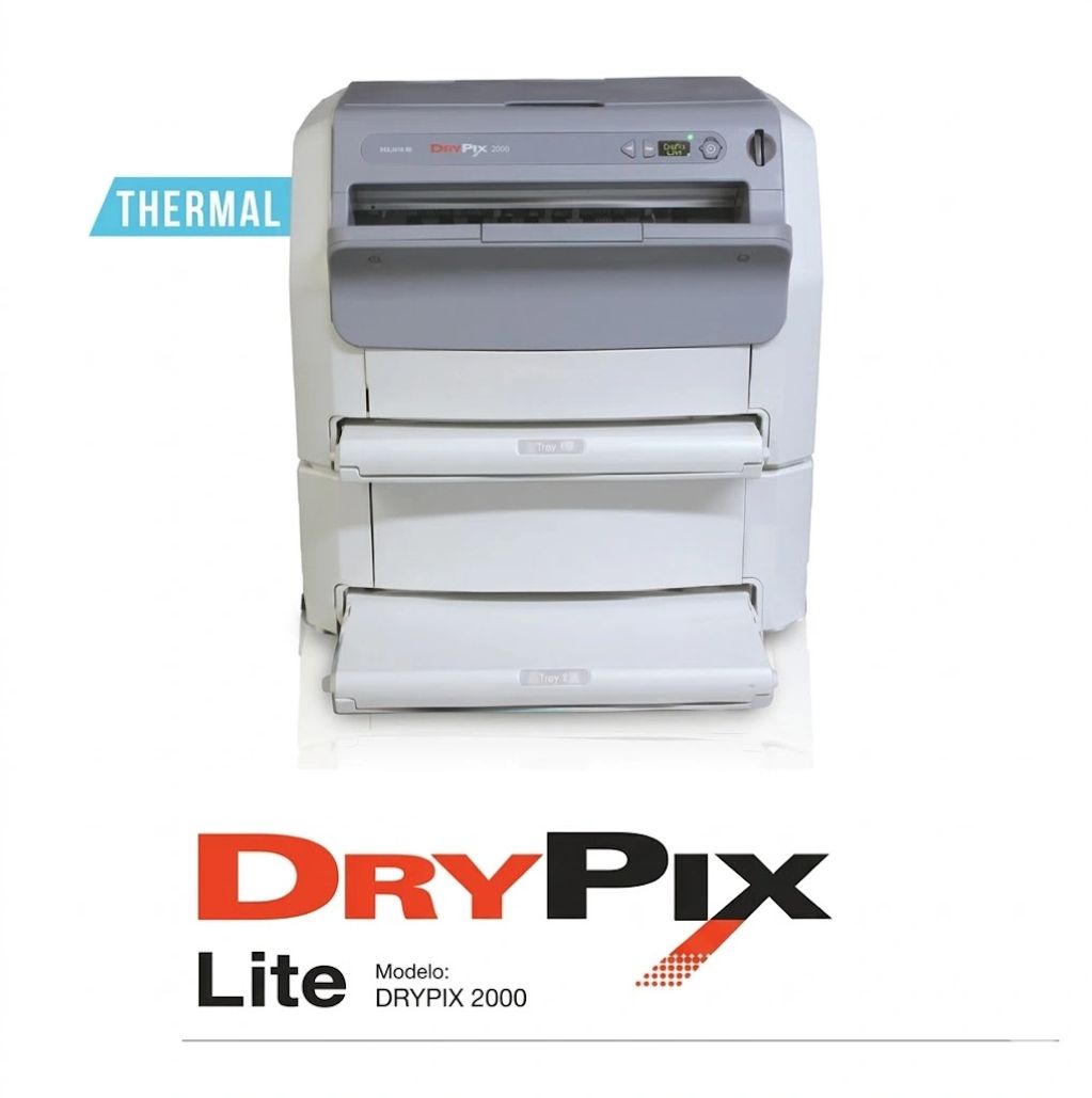 DryPix Lite thermal printer model DRYPIX 2000 in white and gray.