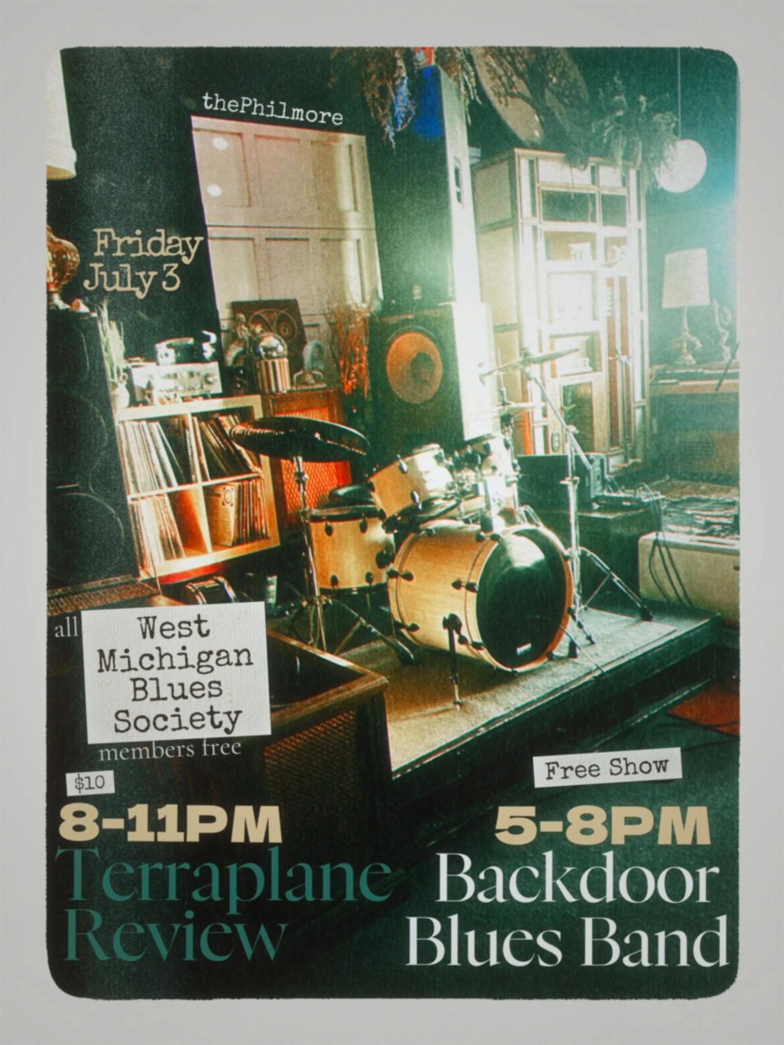 Live blues performances at the Philmore on Friday, July 3rd.