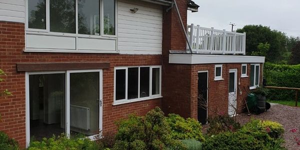 rear of home