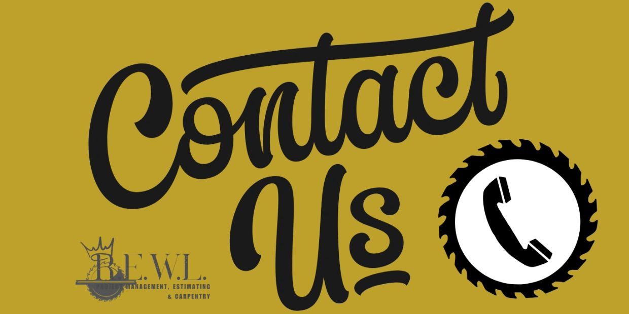 Contact us sign with a phone icon and REWL logo.