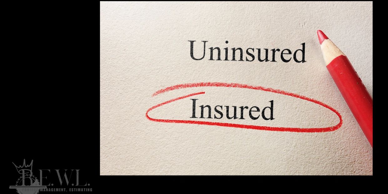 The word 'Insured' circled with a red pencil on paper.