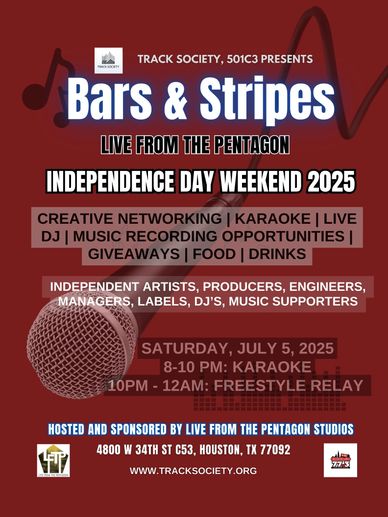 Track Society, Live From The Pentagon Studios and WBBC Chicago 77.3 for Bars & Stripes 2025.