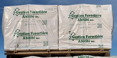 Lattes de finition emballé