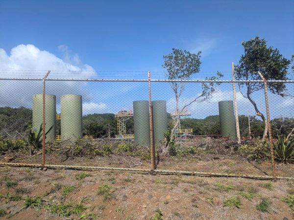 Geothermal wells in the Las Pailas Geothermal field in Costa Rica, adjacend to the Rincon de la Viej