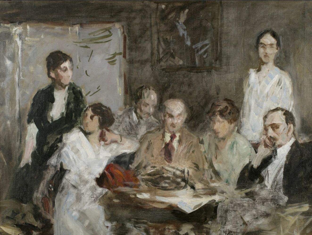 Irving Ramsey Wiles (1861–1948), The Peconic Art Colony, ca. 1912. Oil on canvas, 20½ x 27½ inches. 