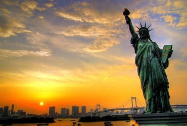 beautiful view of statue of liberty