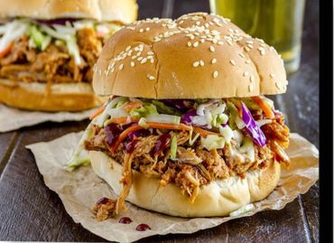 Pulled pork burger