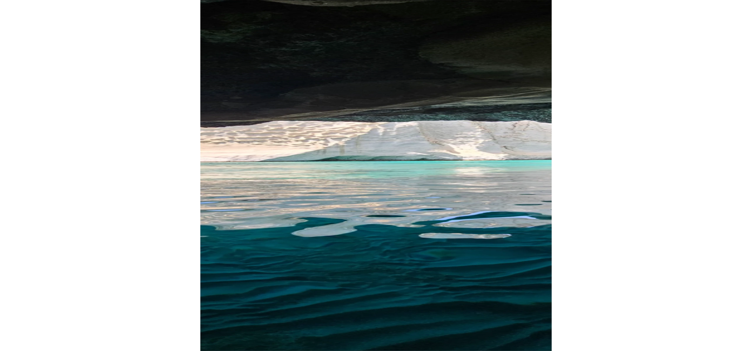 View from inside a cave
