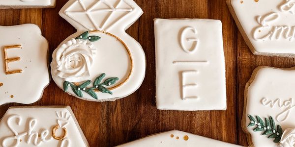 Custom wedding cookies