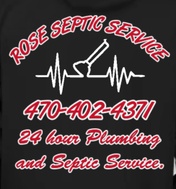 ROSE PLUMBING & SEPTIC  
470-402-4371
24 HOUR SERVICE 