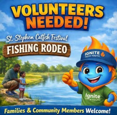 Volunteers Needed for St. Stephen Catfish Festival Fishing Rodeo. Father and daughter fishing.