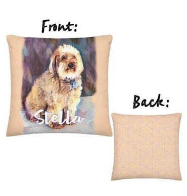 Personalized dog pillow