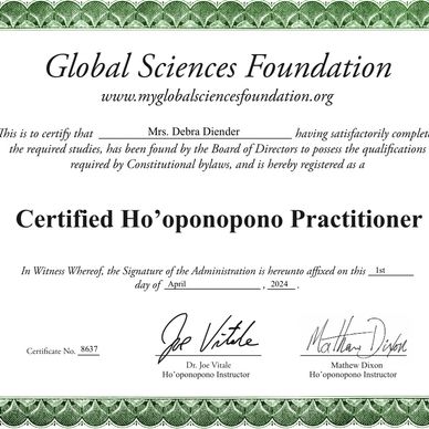 Ho’oponopono Certification 