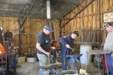 Blacksmith shop.