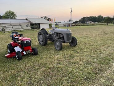 Wheelhorse garden tractor and Ferguson