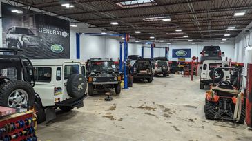 York EuroCar interior mechanical shop area.