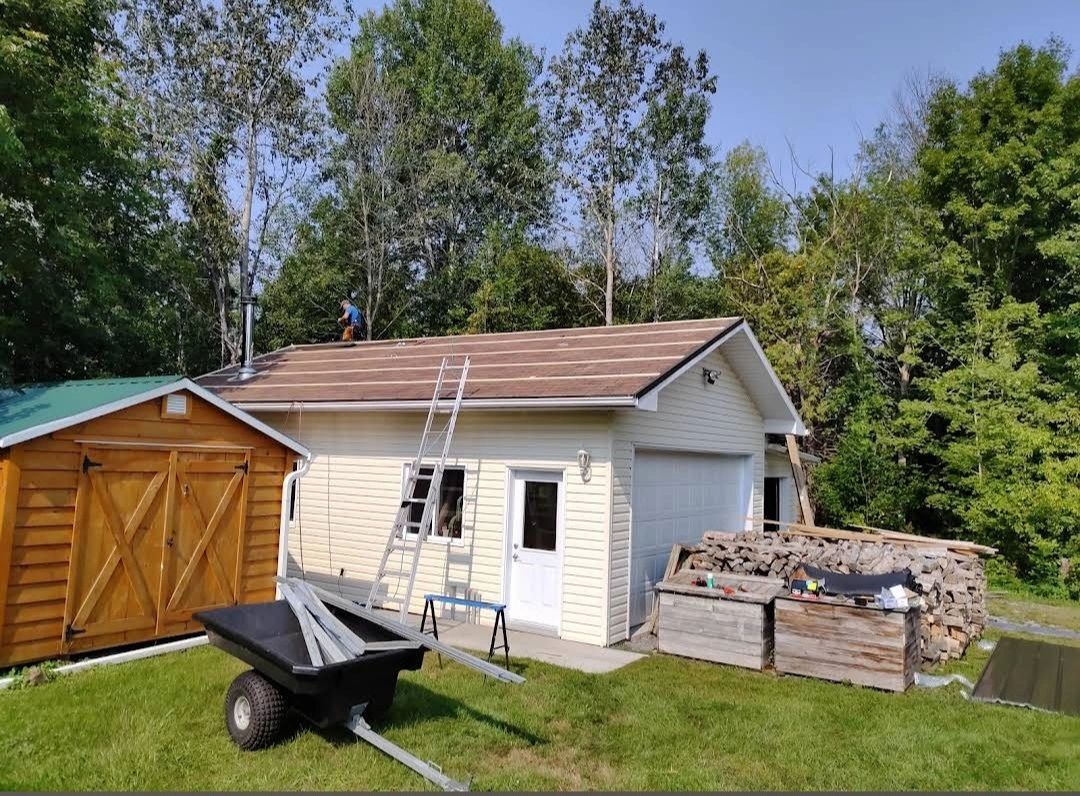 Metal roof strapping install