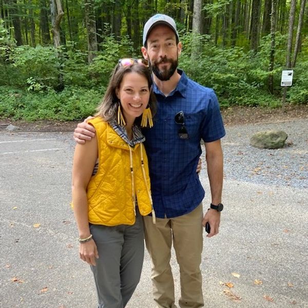 Here we are right before we hiked #bullheadtrail to Leconte Lodge