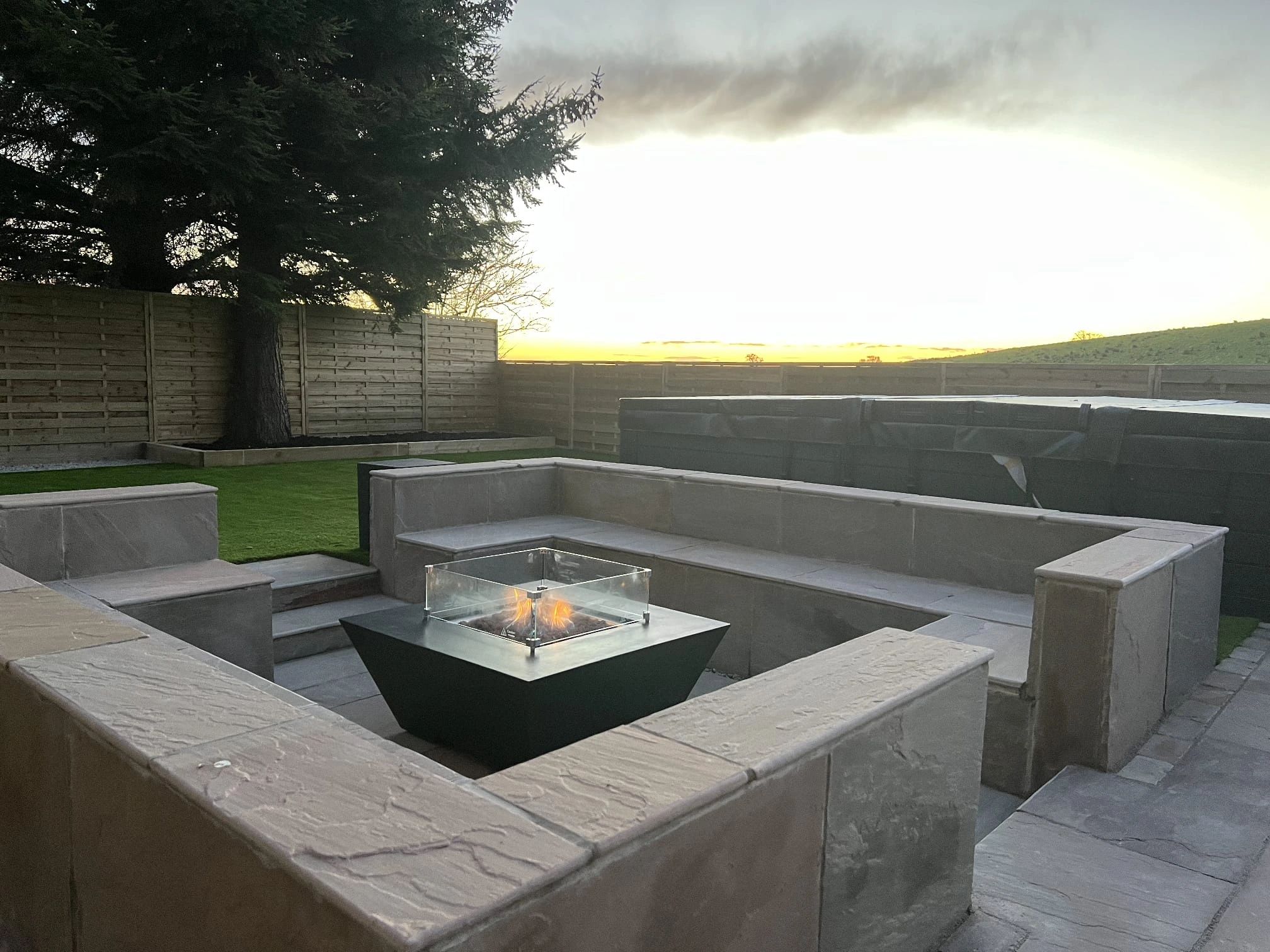 Quality landscaping work in detail